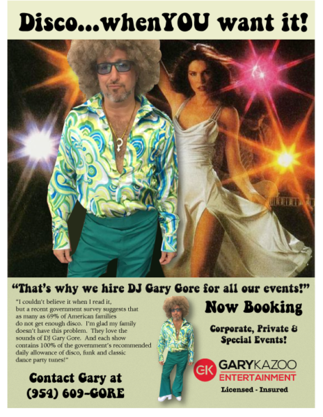 Gary Gore Disco DJ 70s poster
