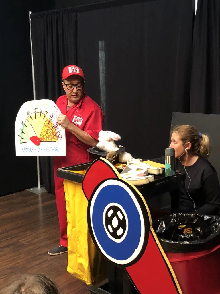Gary Kazoo leading an interactive rhythm activity